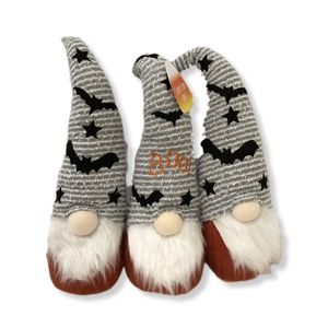 🎃🍂Huge Halloween "Boo!" Bats Gnome Trio